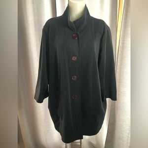 Chelsea Studio Black Button Up Jacket  2XL